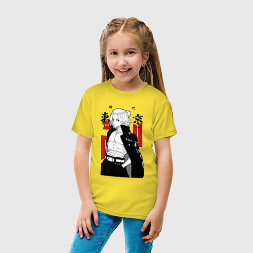 Детская футболка Токийские мстители Мандзиро / Желтый – фото 4