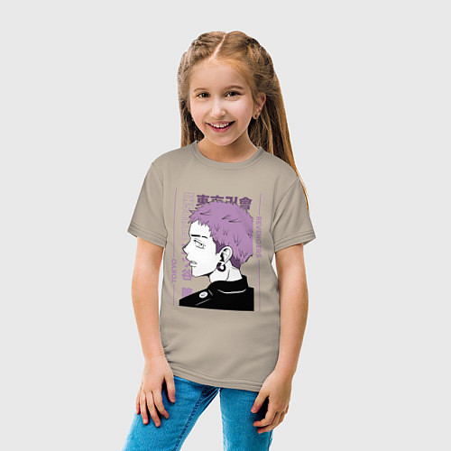 Детская футболка Токийские мстители Такаши Мицуя / Миндальный – фото 4