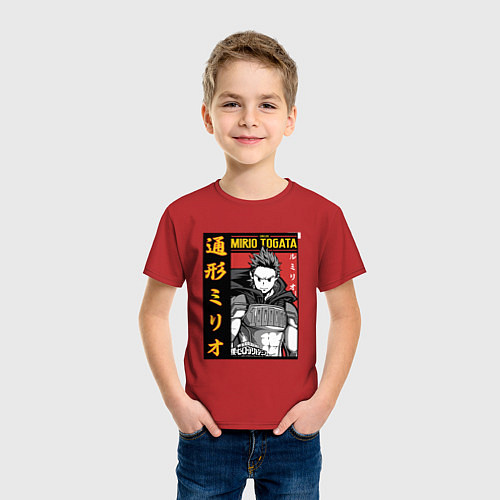 Детская футболка Моя геройская академия Mirio Togata / Красный – фото 3