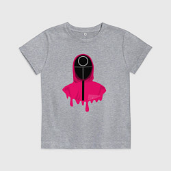 Футболка хлопковая детская Розовый охранник, цвет: меланж