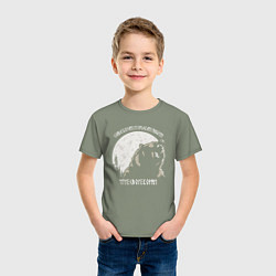 Футболка хлопковая детская Велес - чти свои корни, цвет: авокадо — фото 2