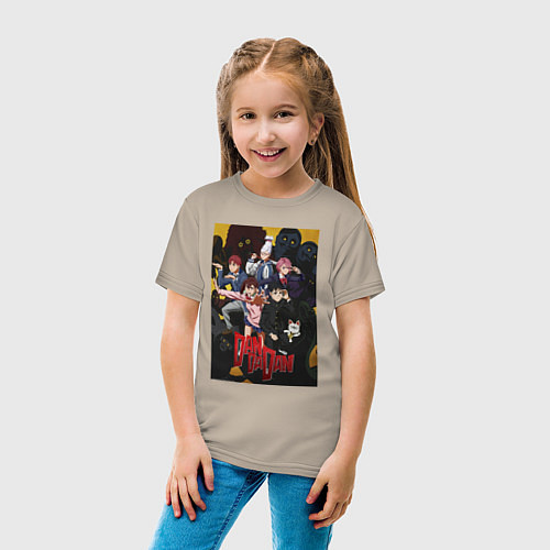Детская футболка Дандадан: Все герои / Миндальный – фото 4