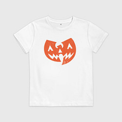 Футболка хлопковая детская Wu-Tang halloween, цвет: белый