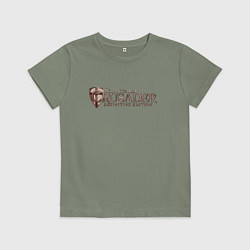 Футболка хлопковая детская Stronghold Crusader, цвет: авокадо