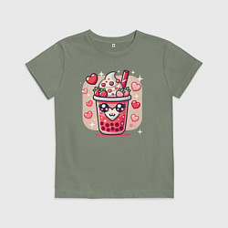 Детская футболка Бабл ти день святого валентина