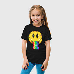 Футболка хлопковая детская Rainbow smile, цвет: черный — фото 2