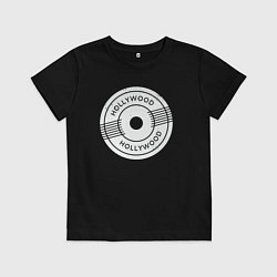 Футболка хлопковая детская USA Hollywood, цвет: черный