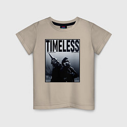 Футболка хлопковая детская Timeless, цвет: миндальный