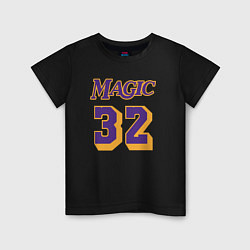 Футболка хлопковая детская Magic 32, цвет: черный