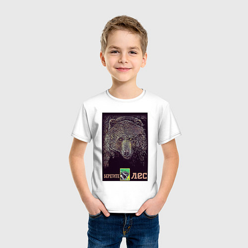 Детская футболка Из лесу вышел / Белый – фото 3
