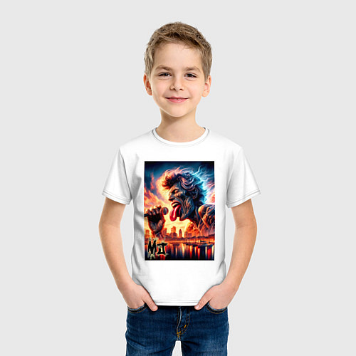 Детская футболка Mick Jagger - legend / Белый – фото 3