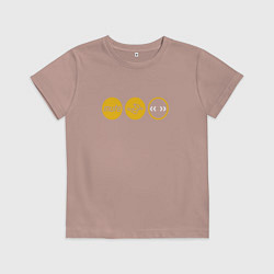 Футболка хлопковая детская Depeche Mode - mute records ltd, цвет: пыльно-розовый