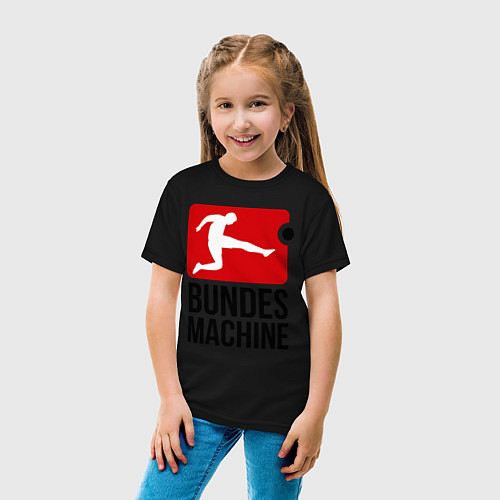 Детская футболка Bundes machine football / Черный – фото 4