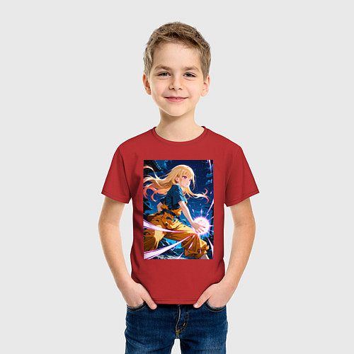 Детская футболка Марин Китагава косплей Dragon Ball / Красный – фото 3