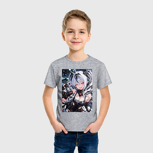 Детская футболка Jetavie Punishing Gray Raven / Меланж – фото 3