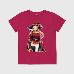 Футболка хлопковая детская Марин Китагава косплей Мегумин, цвет: маджента