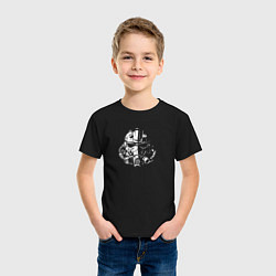 Футболка хлопковая детская Mens Fallout, цвет: черный — фото 2