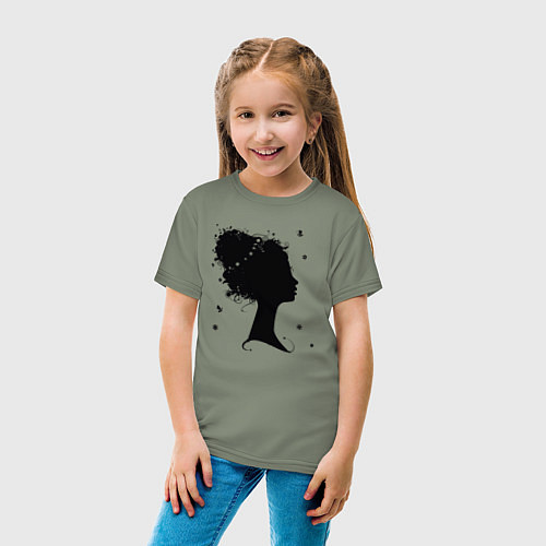 Детская футболка Flower girl / Авокадо – фото 4