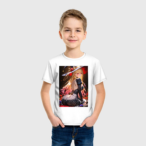 Детская футболка Марин Китагава косплей ведьмочки / Белый – фото 3