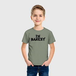 Футболка хлопковая детская Это Бэнкси, цвет: авокадо — фото 2