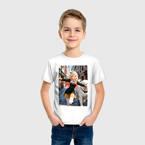 Детская футболка Марин Китагава косплей Ани Форджер / Белый – фото 3