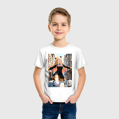 Детская футболка Марин Китагава косплей Ани Форджер / Белый – фото 3