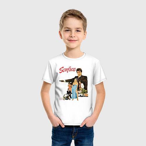 Детская футболка Scarface: Герои фильма / Белый – фото 3