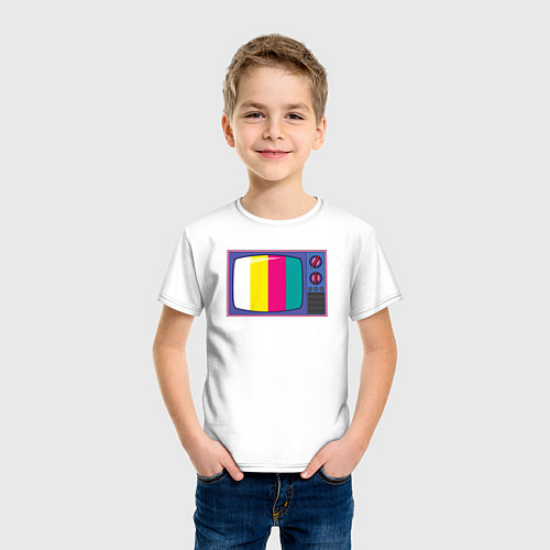 Детская футболка Ретро телевизор / Белый – фото 3