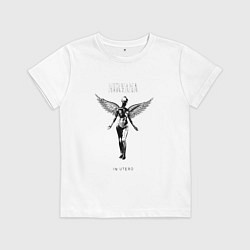 Футболка хлопковая детская In utero, цвет: белый