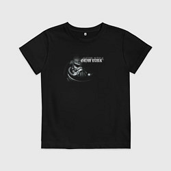 Футболка хлопковая детская Space marine unit ультрамарины, цвет: черный