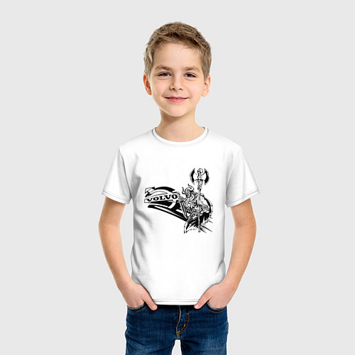 Детская футболка Викинг вольво / Белый – фото 3