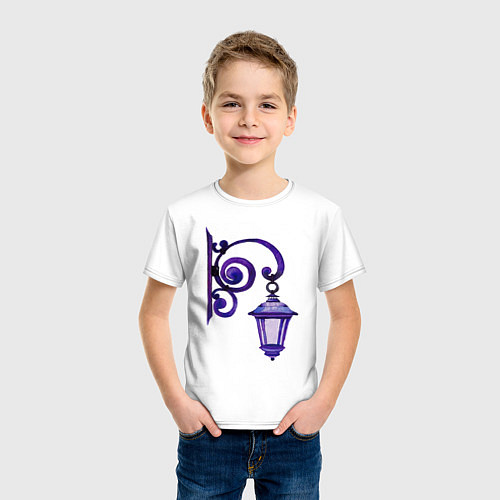 Детская футболка Фиолетовый фонарь / Белый – фото 3