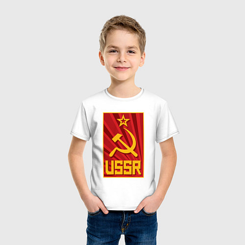 Детская футболка USSR style / Белый – фото 3
