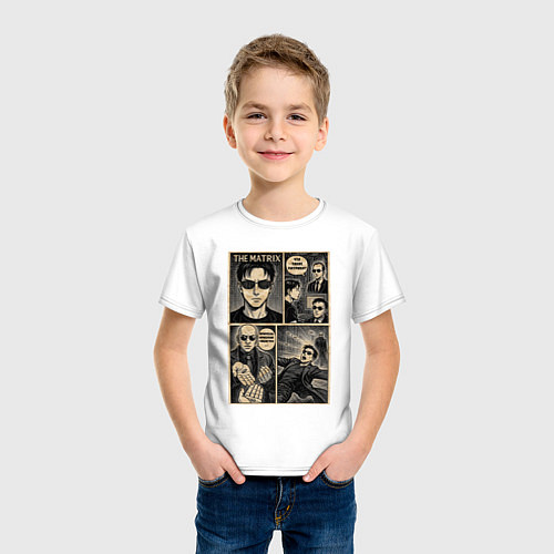 Детская футболка The matrix / Белый – фото 3
