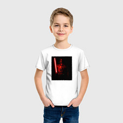 Футболка хлопковая детская Вейдер с мечом во тьме, цвет: белый — фото 2