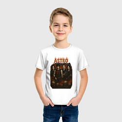 Футболка хлопковая детская Astro в стиле хэви метал, цвет: белый — фото 2