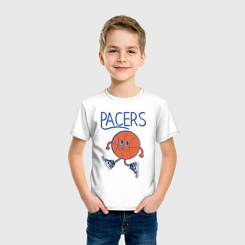 Детская футболка Pacers little ball / Белый – фото 3