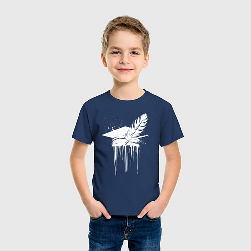 Детская футболка Символ знаний и творчества / Тёмно-синий – фото 3