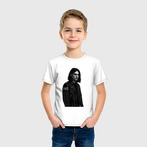 Детская футболка Bones в образе рок звезды / Белый – фото 3