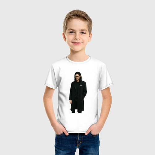 Детская футболка Задумчивый Bones / Белый – фото 3