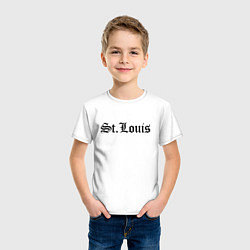 Футболка хлопковая детская St Louis Missouri - USA, цвет: белый — фото 2