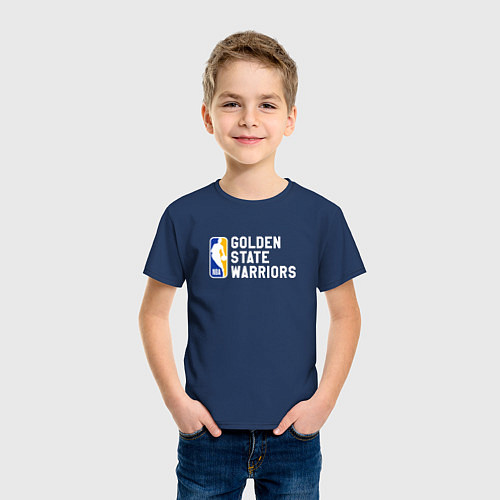 Детская футболка Голден Стэйт Уорриорз - баскетбол / Тёмно-синий – фото 3