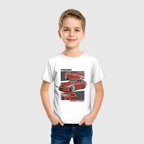 Детская футболка Toyota Altezza - Lexus IS300 Японский Стиль / Белый – фото 3