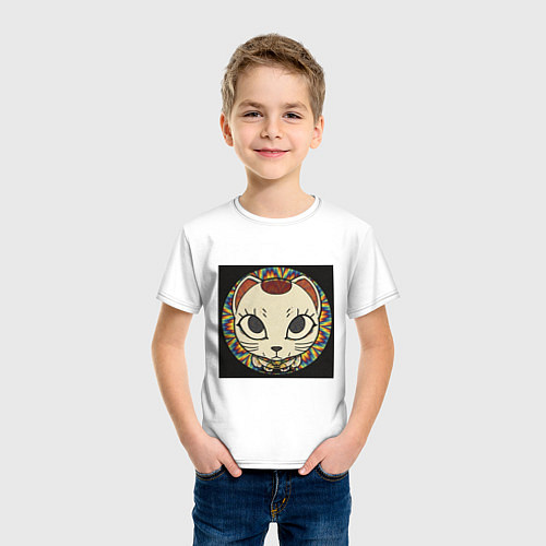 Детская футболка Радужный Дандадан / Белый – фото 3