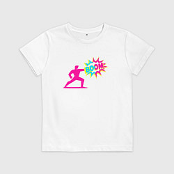 Футболка хлопковая детская Boom, цвет: белый