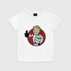 Футболка хлопковая детская Vault storm trooper, цвет: белый