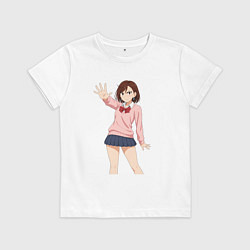 Футболка хлопковая детская Сиратори Айра - остановись, цвет: белый