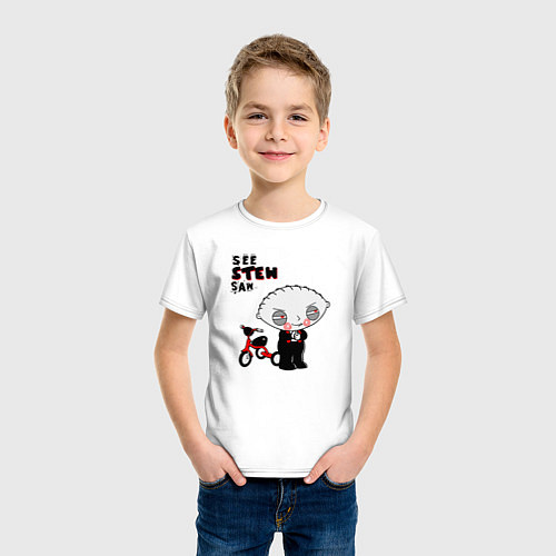 Детская футболка Пила Стьюи / Белый – фото 3