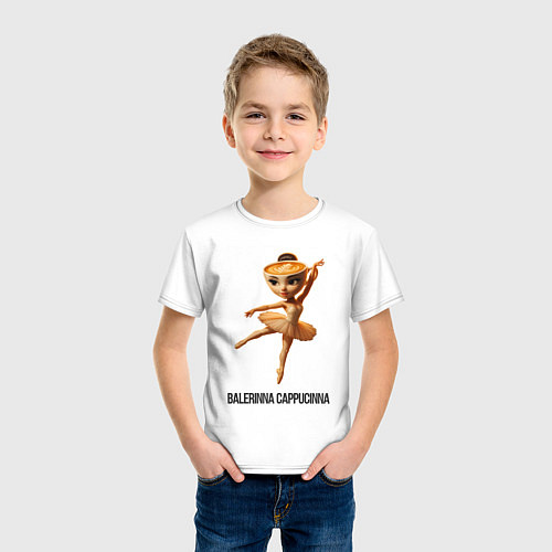 Детская футболка Balerinna Cappucinna / Белый – фото 3