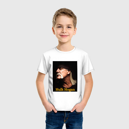 Детская футболка Hulk Hogan память / Белый – фото 3